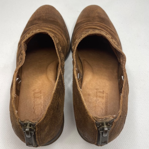 Born Boot Katharina Brown Rustic Suede Distressed Leather Ankle Boot Size 6 - Picture 7 of 12